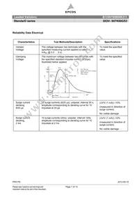 B72207S0600K311 Datasheet Page 7