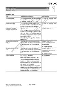 B72207S170K401 Datasheet Page 19