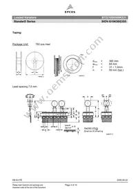 B72210S0500K531 Datasheet Page 4