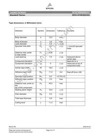 B72210S0500K531 Datasheet Page 5