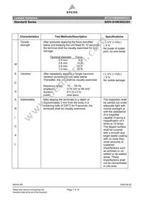 B72210S0500K531 Datasheet Page 7