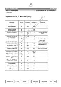 B72210S0621K331 Datasheet Page 5