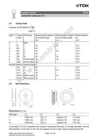 B72210S1390K501 Datasheet Page 12