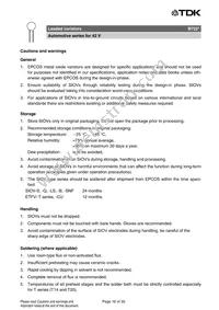 B72210S1390K501 Datasheet Page 16