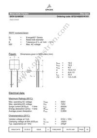 B72214Q0551K101 Datasheet Page 2