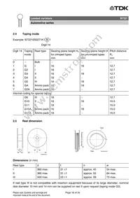 B72214S1170K102 Datasheet Page 16