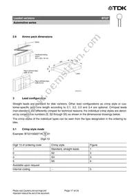 B72214S1170K102 Datasheet Page 17