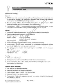 B72220P3681K101 Datasheet Page 20