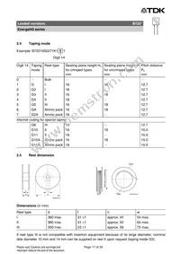 B72220Q0461K101 Datasheet Page 17