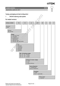 B72220S1390K501 Datasheet Page 9