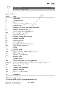 B72220S1390K501 Datasheet Page 18