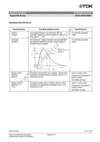 B72220S3151K101 Datasheet Page 5