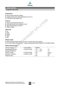 B72220S3271K101 Datasheet Page 2