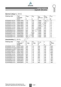 B72220S3271K101 Datasheet Page 3