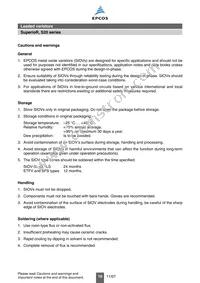 B72220S3271K101 Datasheet Page 10