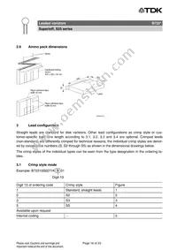 B72225S4581K101 Datasheet Page 16