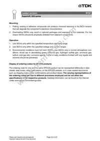 B72225S4581K101 Datasheet Page 20