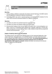 B72280B0231K001 Datasheet Page 20