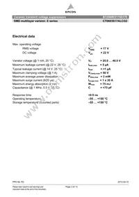 B72500E2170S170 Datasheet Page 3