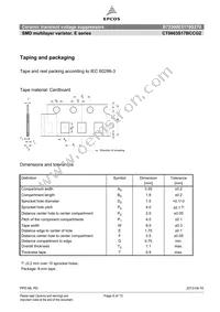 B72500E5170S270 Datasheet Page 8