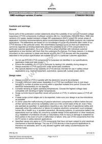 B72500E5170S270 Datasheet Page 10