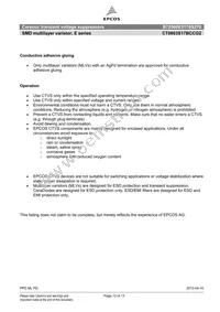 B72500E5170S270 Datasheet Page 12