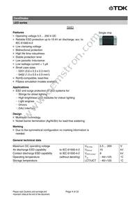 B72590D0150H060 Datasheet Page 4