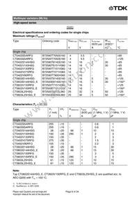 B72590T8151V060 Datasheet Page 6