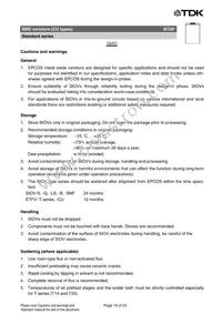 B72650M0231K072 Datasheet Page 19