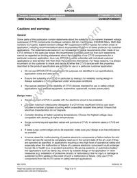 B72660M0131K093 Datasheet Page 9