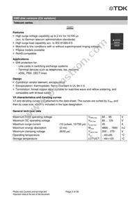 B72660M0950S172 Datasheet Page 3