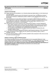 B78416A2232A003 Datasheet Page 4