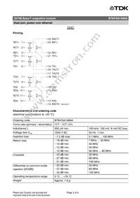 B78476A1889A003 Datasheet Page 3