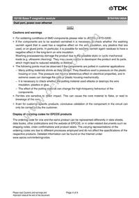 B78476A1889A003 Datasheet Page 4