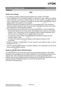 B78476A7694A003 Datasheet Page 4