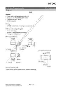 B78476A8065A003 Datasheet Page 2