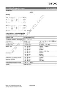 B78476A8065A003 Datasheet Page 3