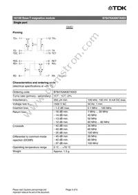 B78476A8067A003 Datasheet Page 3