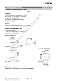 B78476A8135A003 Datasheet Page 2