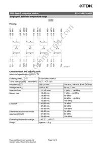 B78476A8135A003 Datasheet Page 3