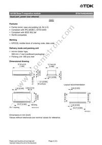 B78476A8246A003 Datasheet Page 2