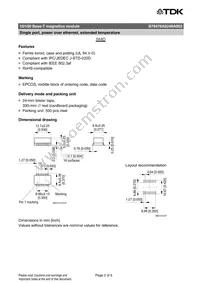 B78476A8248A003 Datasheet Page 2