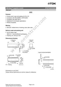 B78476A8250A003 Datasheet Page 2