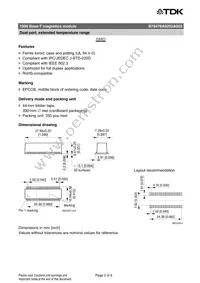 B78476A8252A003 Datasheet Page 2