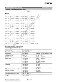 B78476A8252A003 Datasheet Page 3