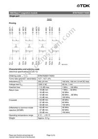 B78476A8317A003 Datasheet Page 3