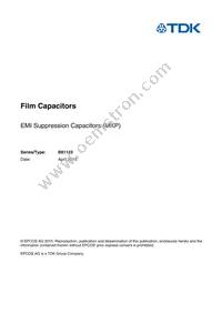 B81123C1562M000 Datasheet Cover