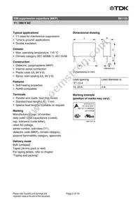 B81123C1562M000 Datasheet Page 2