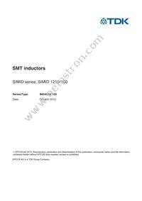 B82422A1272J108 Datasheet Cover