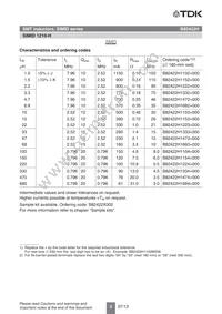 B82422H1822K000 Datasheet Page 5